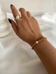 Twisted Pearl Ring